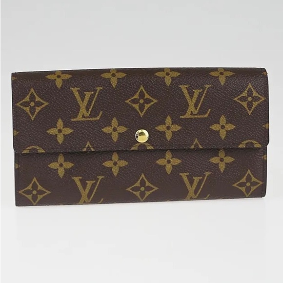 Louis Vuitton Sarah Brown Monogram Wallet w/Authenticity Certificate - Picture 1 of 9